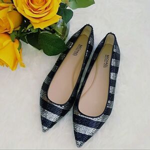 Michael Kors Arianna Sequin Flats Shoes Size 5.5